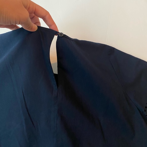 J. Crew size Xs navy blouse - Picture 7 of 10